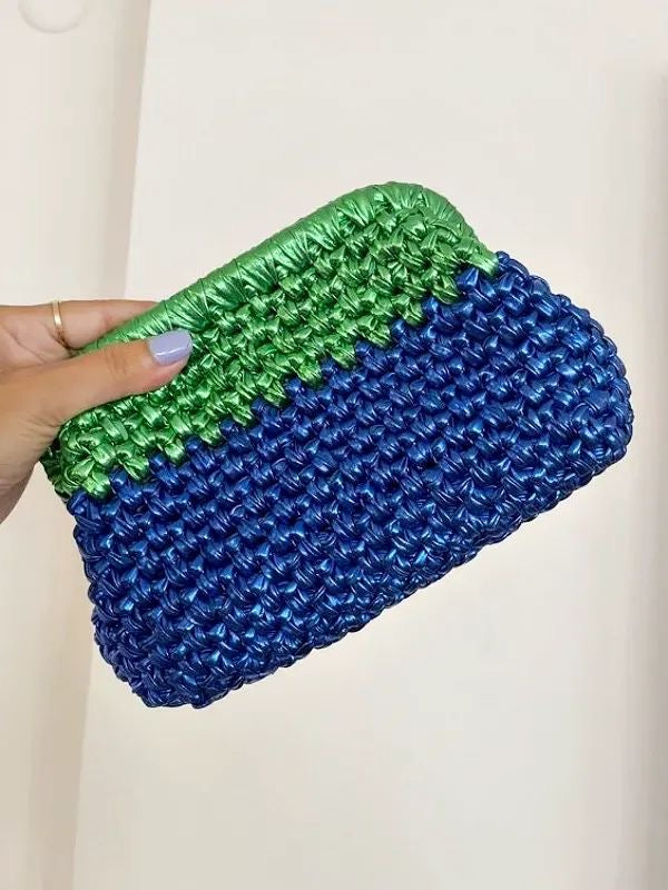 Mermaid blue green combo Bottega bag