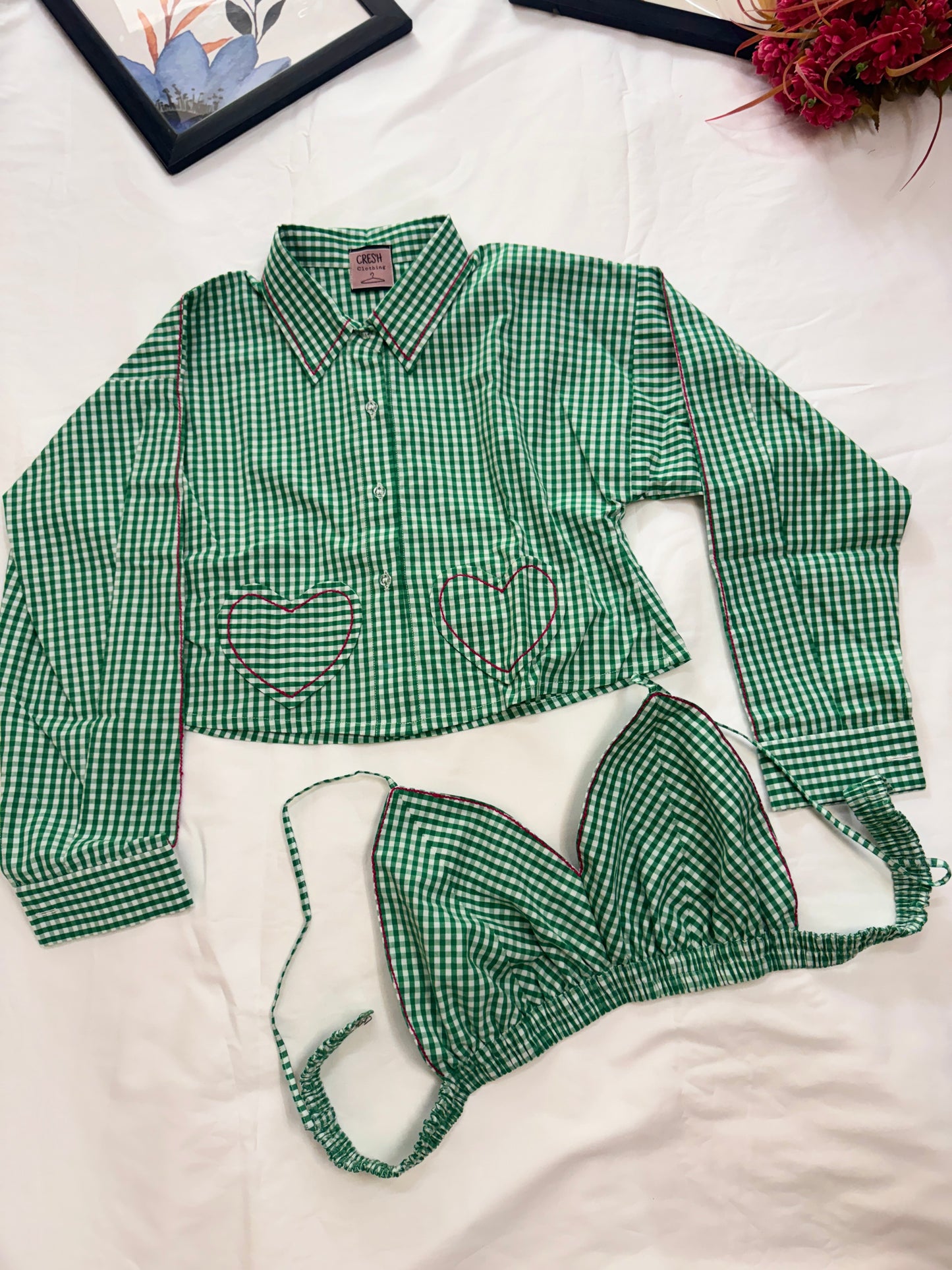 Gingham craze 3 pc set