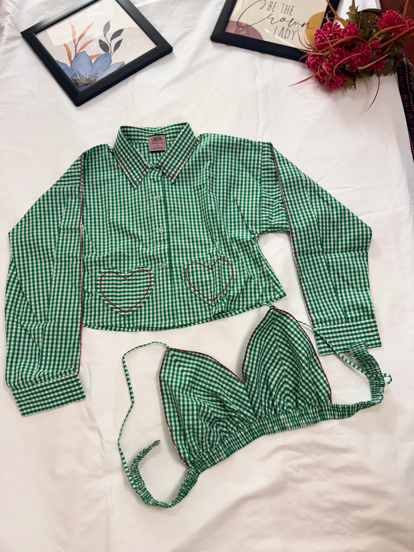 Gingham craze 3 pc set