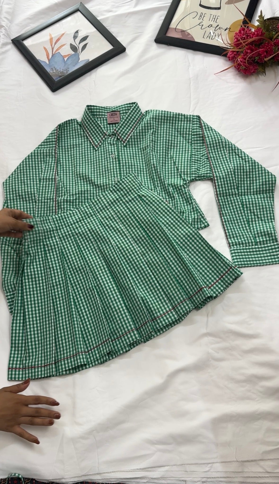 Gingham craze 3 pc set